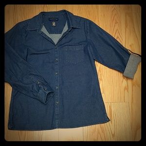 Button-up jean shirt